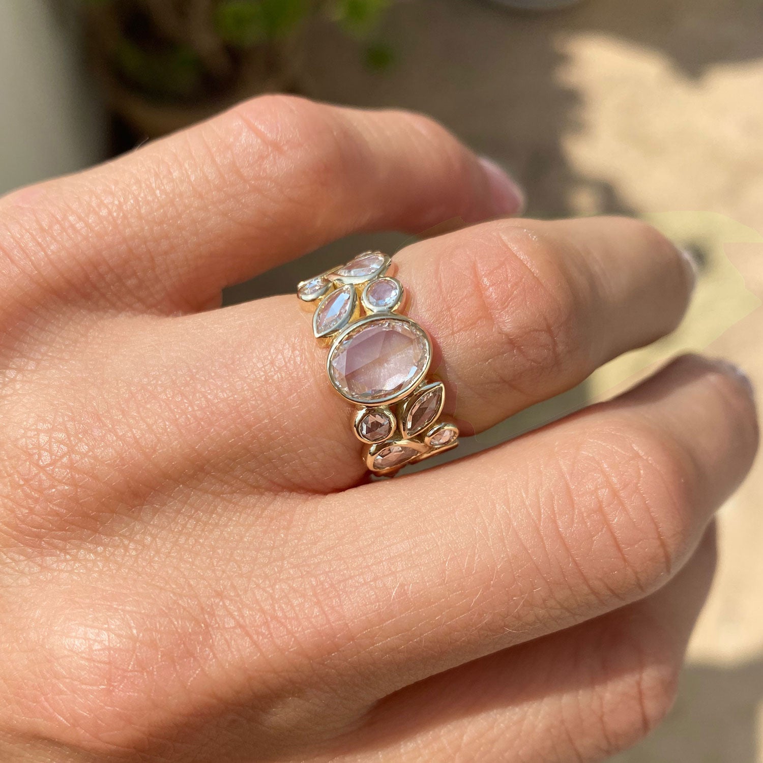 Rose Quartz V Shaped Ring | Lux | Braverman Jewelry